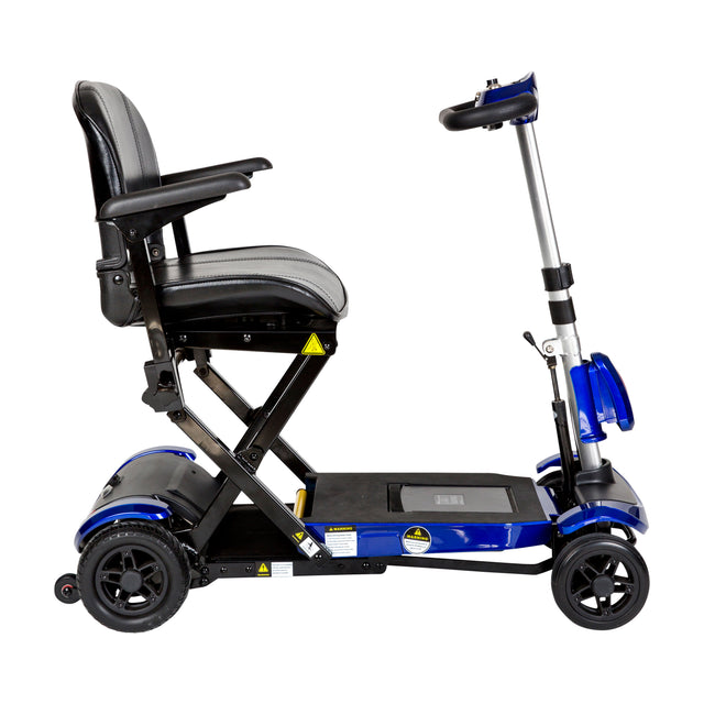 Zoome Auto-flex Folding Travel Scooter, Blue - BeHope