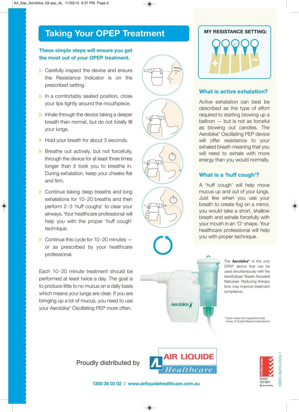 Aerobika Opep Device