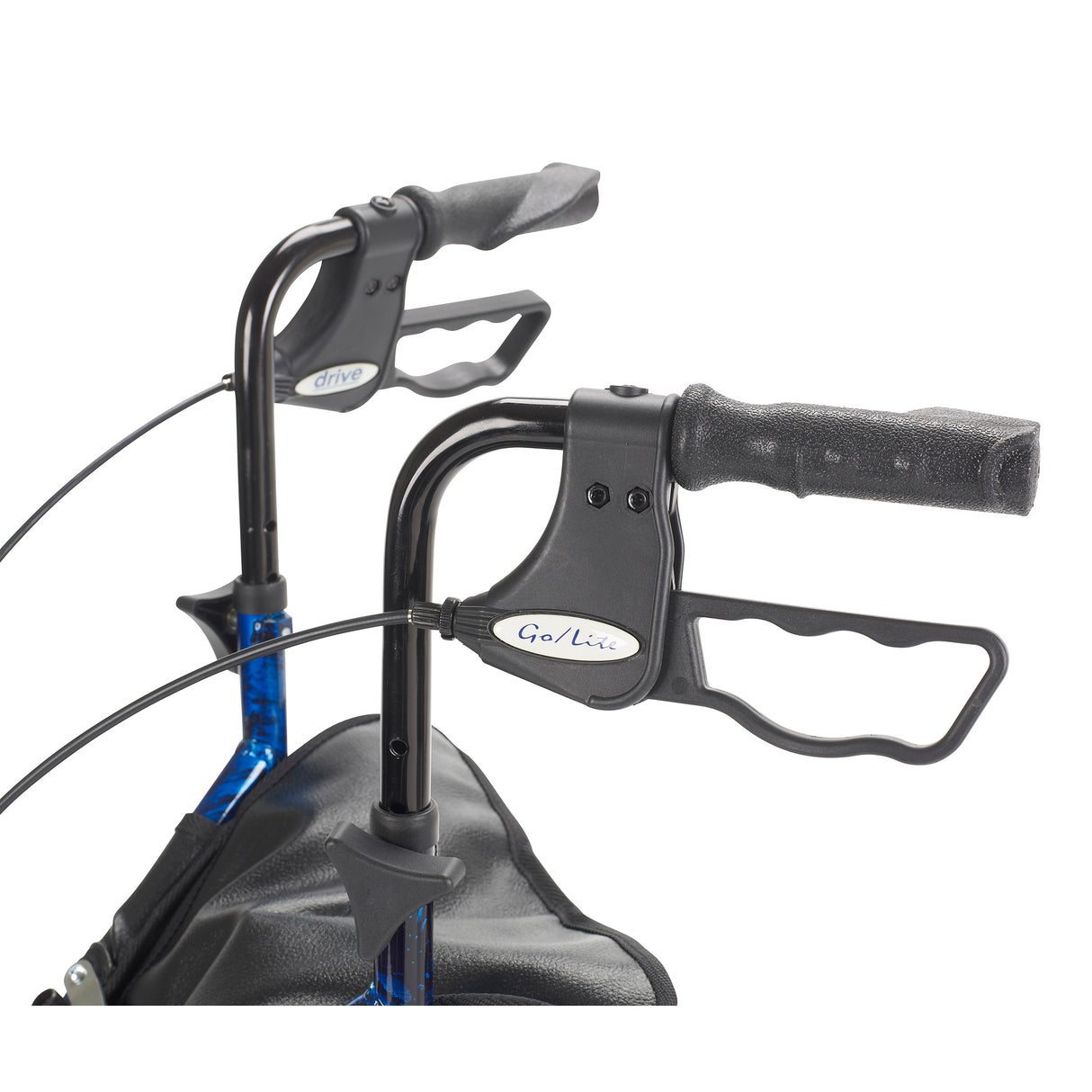 3 Wheel Rollator Rolling Walker with Basket Tray and Pouch - BeHope