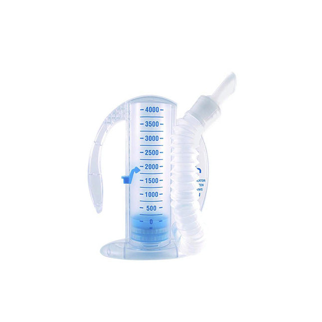 Airlife Volumetric Incentive Spirometer with One-Way Valve and Flexible Tubing with Mouthpiece Holder