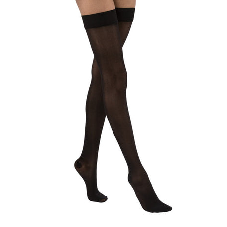 Jobst Ultrasheer Women, Thigh High Regular With Sensitive Band, 30-40mmhg, Medium, Black - Each - Behope
