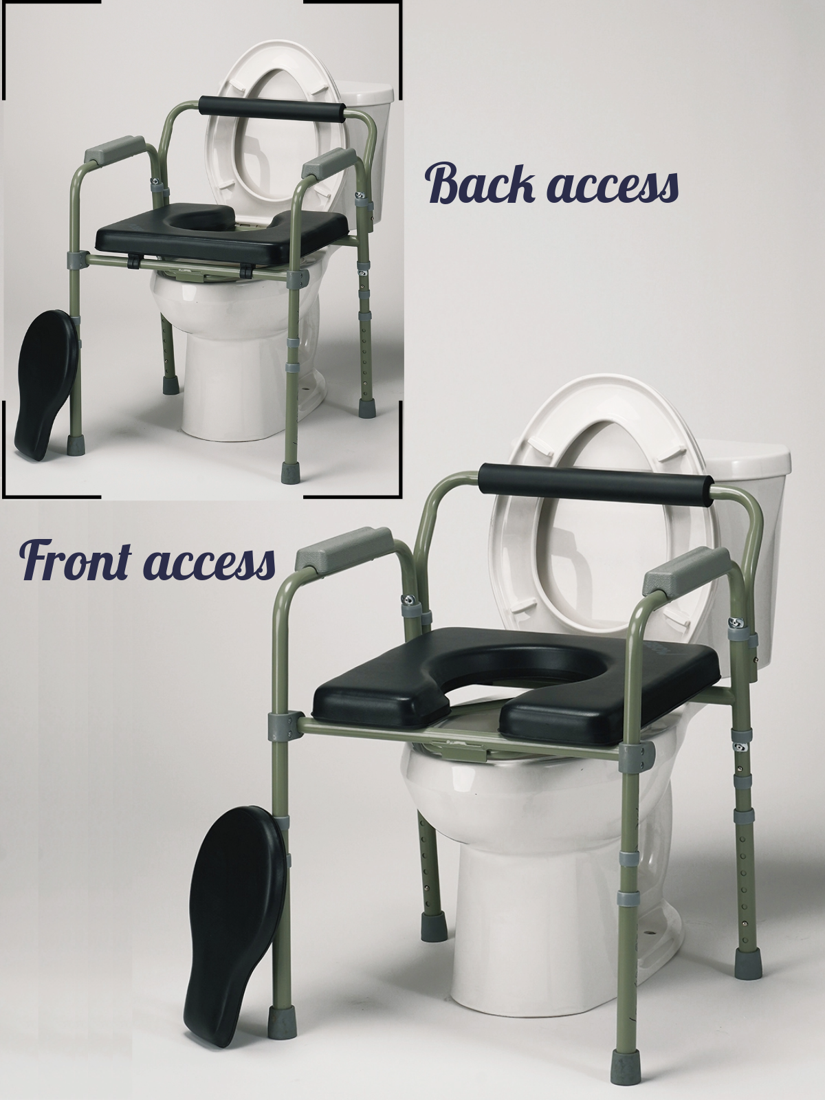 Padded Folding Commode Chair