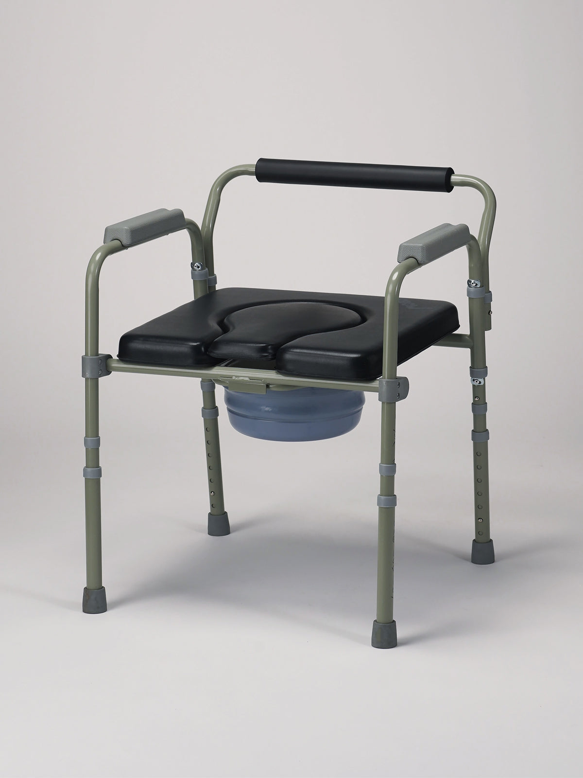 Padded Folding Commode Chair