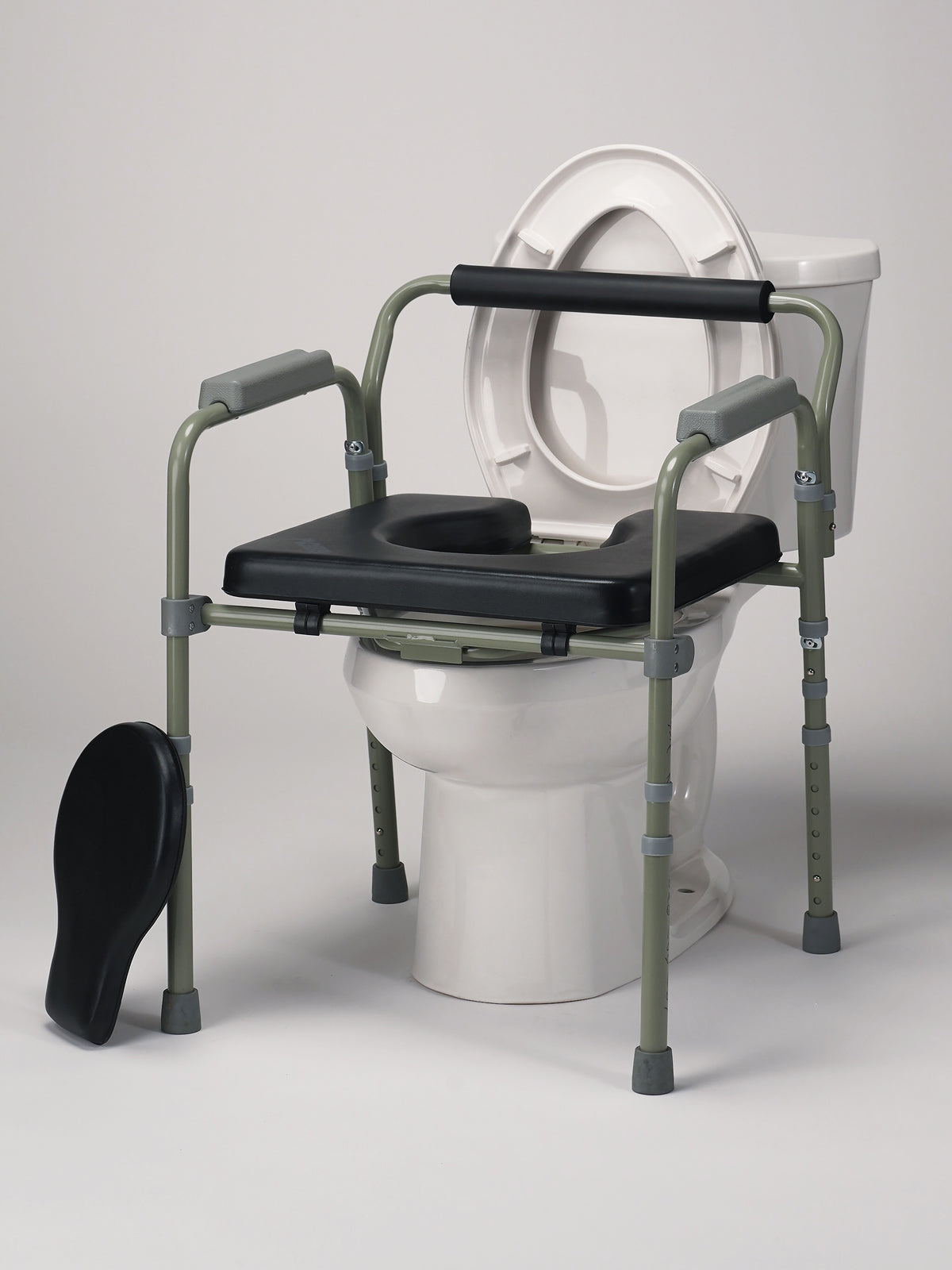 Padded Folding Commode Chair