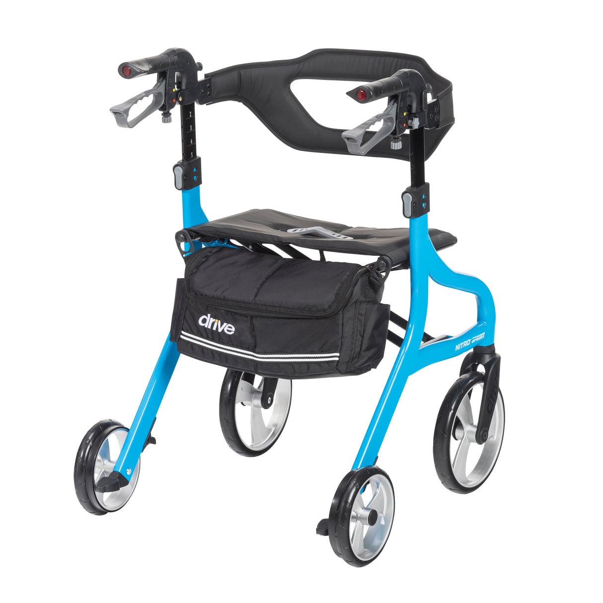 Nitro Sprint Rollator Rolling Walker, Blue - BeHope
