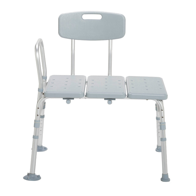 Plastic Tub Transfer Bench With Adjustable Backrest - BeHope
