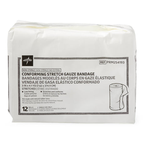 Conform Stretch Bandage 3" X 4.1yrd Non-sterile - BeHope