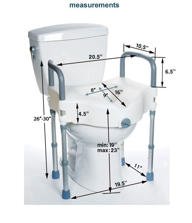Raised Toilet Seat With Legs - BeHope