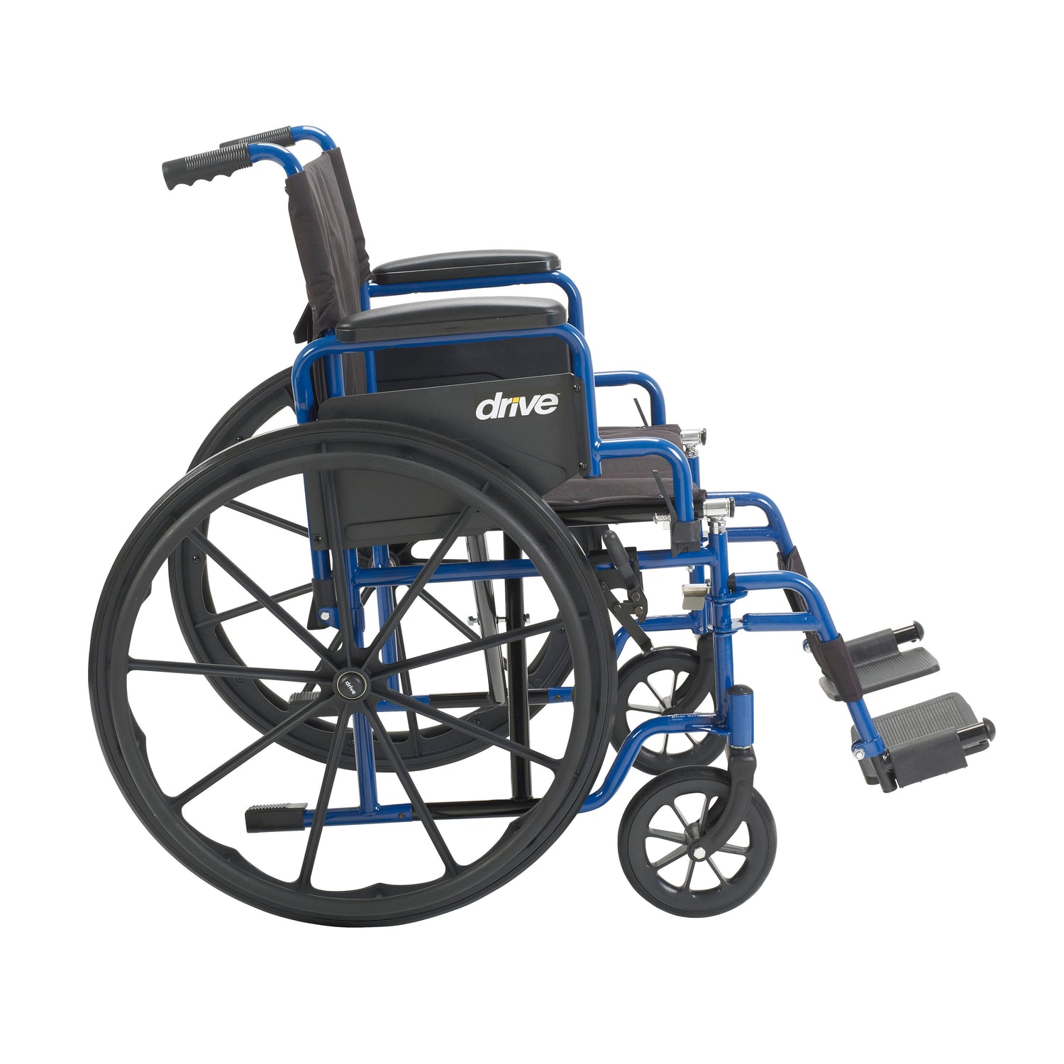 Blue Streak Wheelchair with Flip Back Desk Arms - BeHope