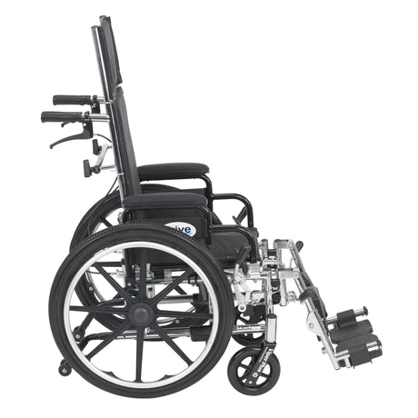 Viper Plus Light Weight Reclining Wheelchair with Elevating Leg rest and Flip Back Detachable Arms - BeHope