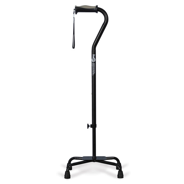 Adjustable Quad Cane For Right Or Left Hand Use, Large Base - BeHope