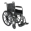 Silver Sport 2 Wheelchair, Non Removable Fixed Arms, Swing away Footrests, 18" Seat - BeHope