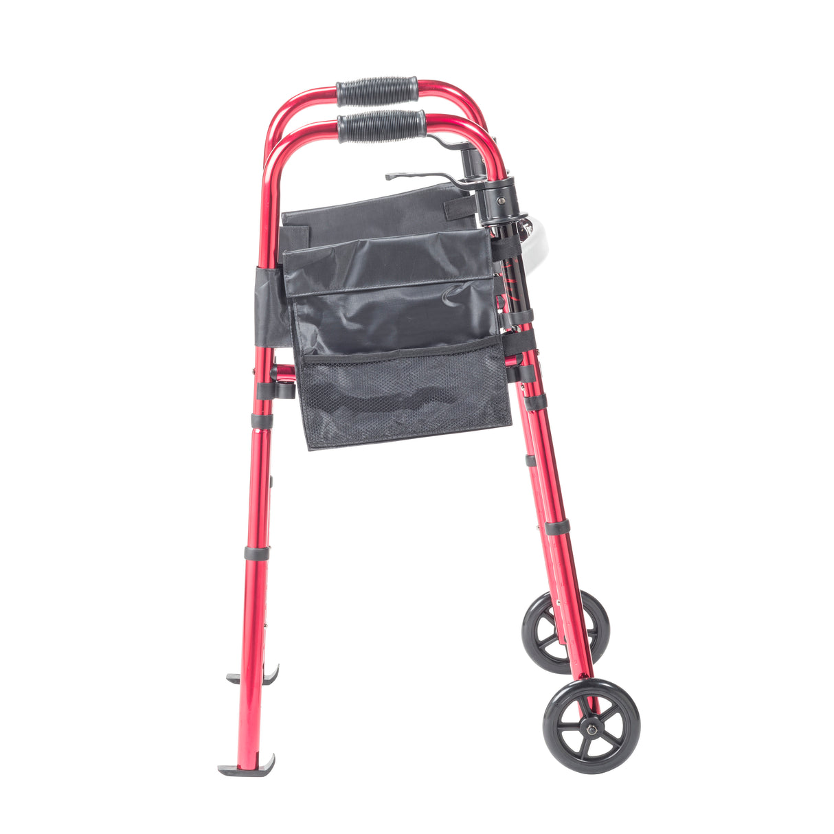 Portable Folding Travel Walker with 5" Wheels and Fold up Legs - BeHope