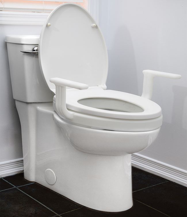 2" Raised Toilet Seat w/Handles