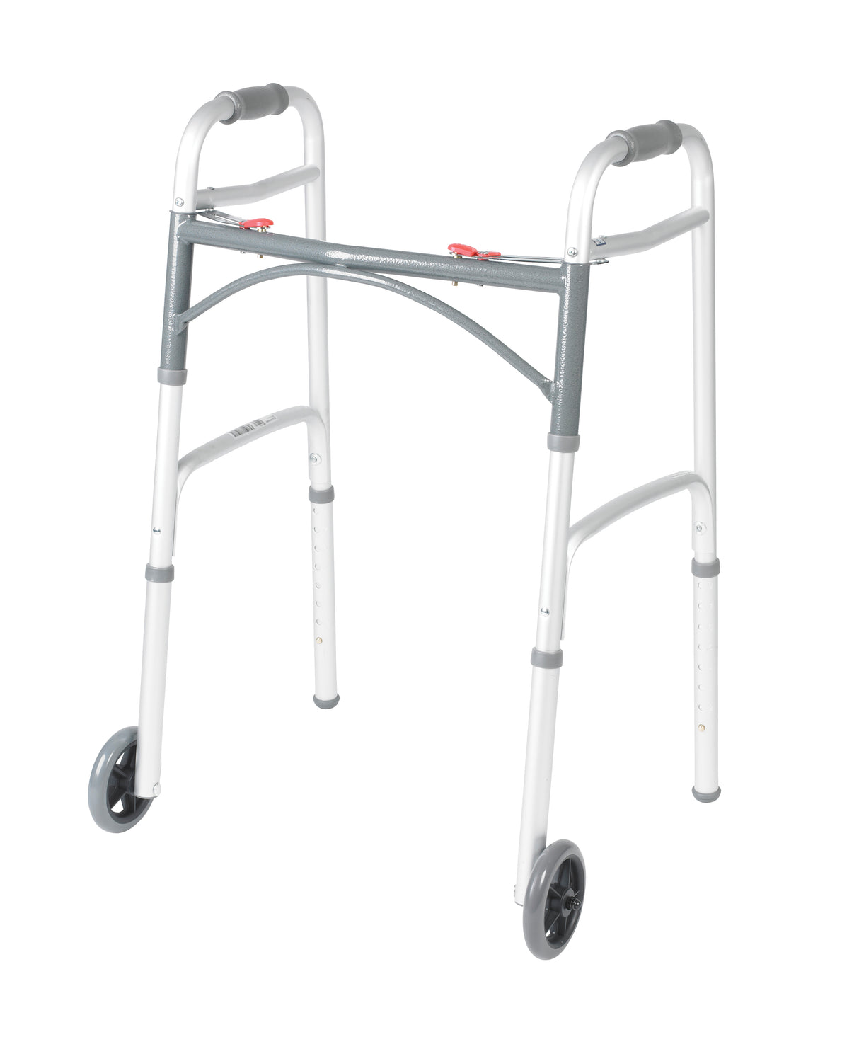 PreserveTech Deluxe Two Button Folding Walker with 5" Wheels - BeHope