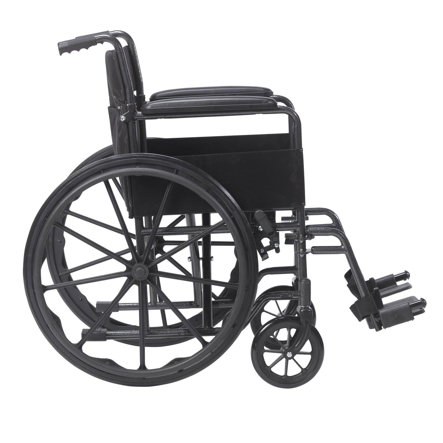 Silver Sport 1 Wheelchair with Full Arms and Swing away Removable Footrest - BeHope