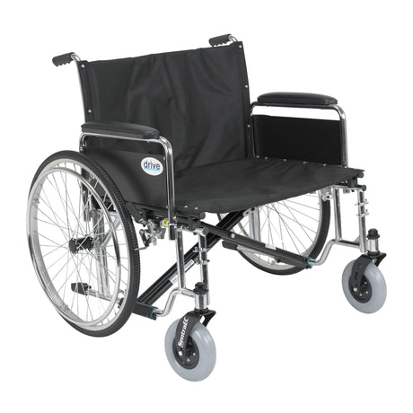 Sentra EC Heavy Duty Extra Wide Wheelchair, Detachable Full Arms - BeHope