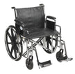 Sentra EC Heavy Duty Wheelchair, Detachable Desk Arms, Swing away Footrests, 22" Seat - BeHope