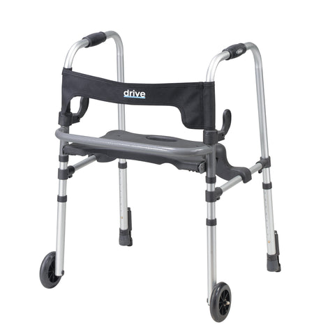 Clever Lite LS Walker Rollator with Seat and Push Down Brakes - BeHope
