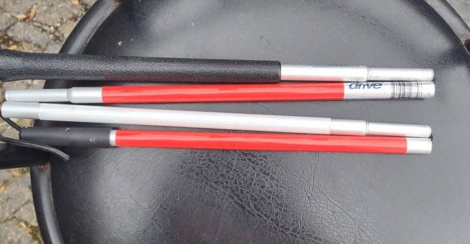 Folding Blind Cane With Wrist Strap - BeHope