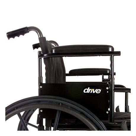 Cruiser X4 Lightweight Dual Axle Wheelchair with Adjustable Detachable Arms, Desk Arms, Elevating Leg Rests, 16" Seat - BeHope