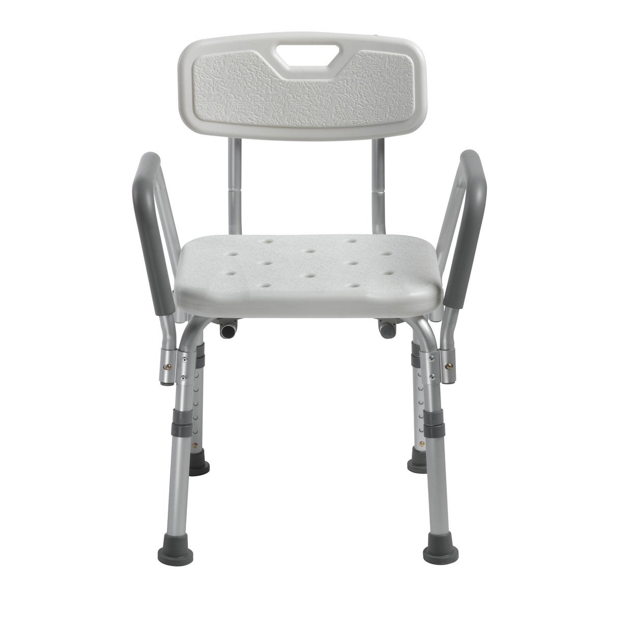 Knock Down Bath Bench with Back and Padded Arms - BeHope
