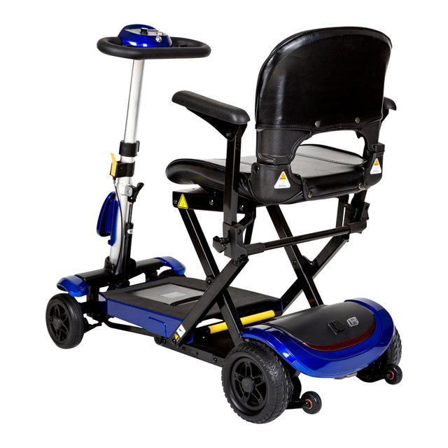 Zoome Auto-flex Folding Travel Scooter, Blue - BeHope