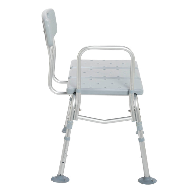 Plastic Tub Transfer Bench With Adjustable Backrest - BeHope