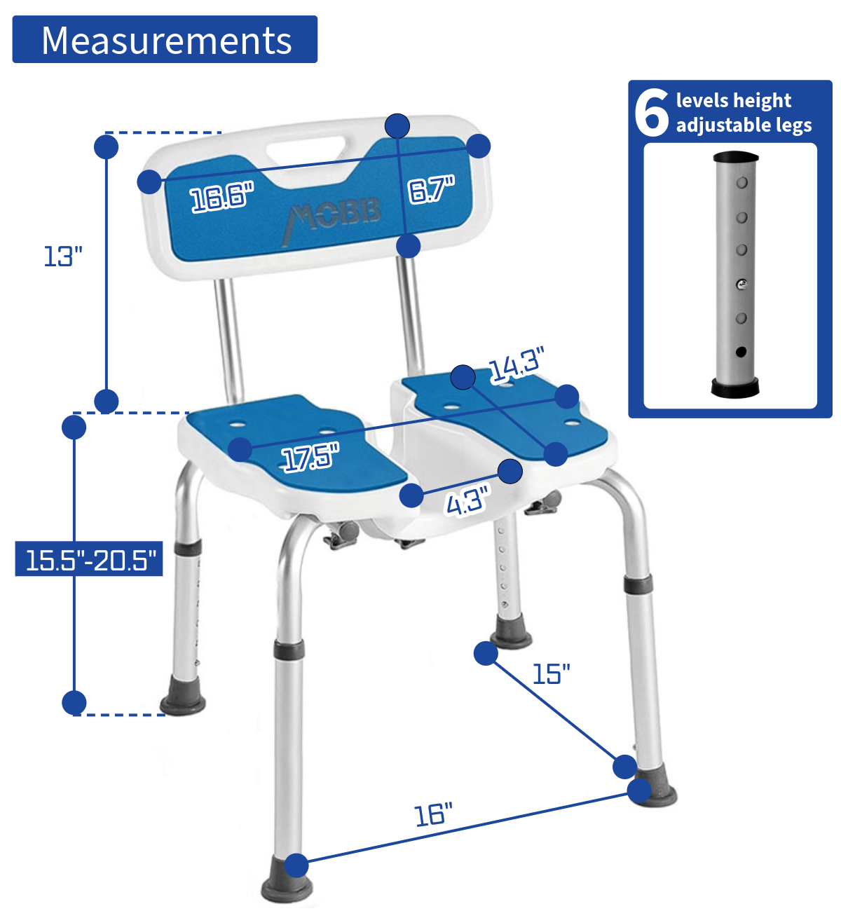 Easy Clean Bath Chair