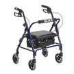 Junior Rollator Rolling Walker with Padded Seat, Blue - BeHope