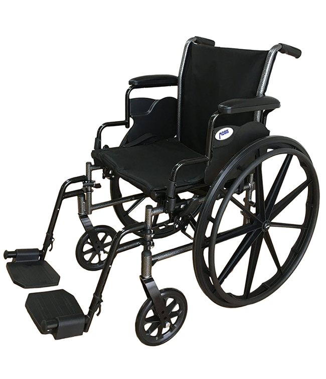 Fauteuil roulant léger en acier : 16", 18", 20"