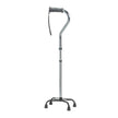 Folding Quad Cane, Small Base, Charcoal - BeHope