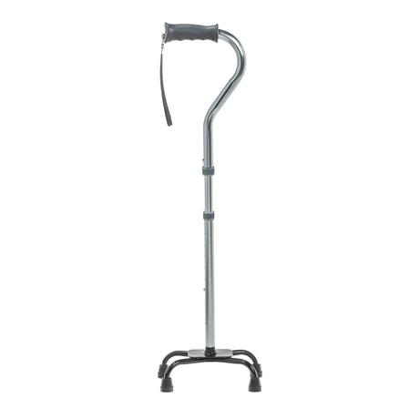 Folding Quad Cane, Small Base, Charcoal - BeHope