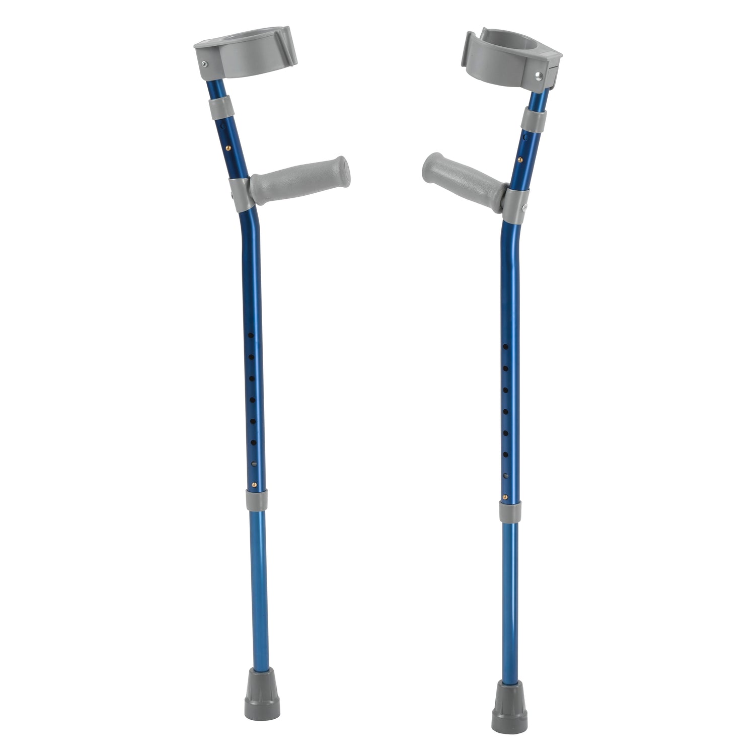 Pediatric Forearm Crutches, Large, Knight Blue, Pair - Behope - FC300-2GB