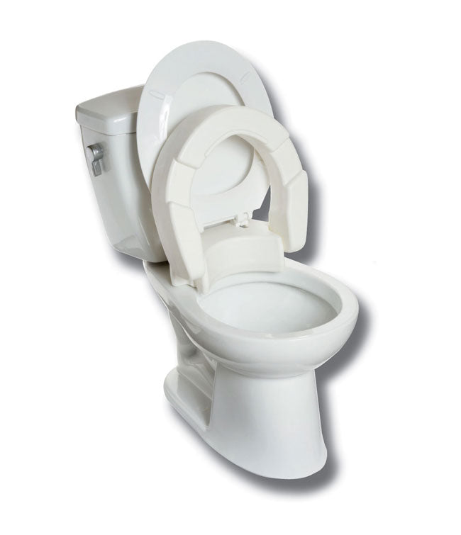 3.5" Hinged Raised Toilet Seat