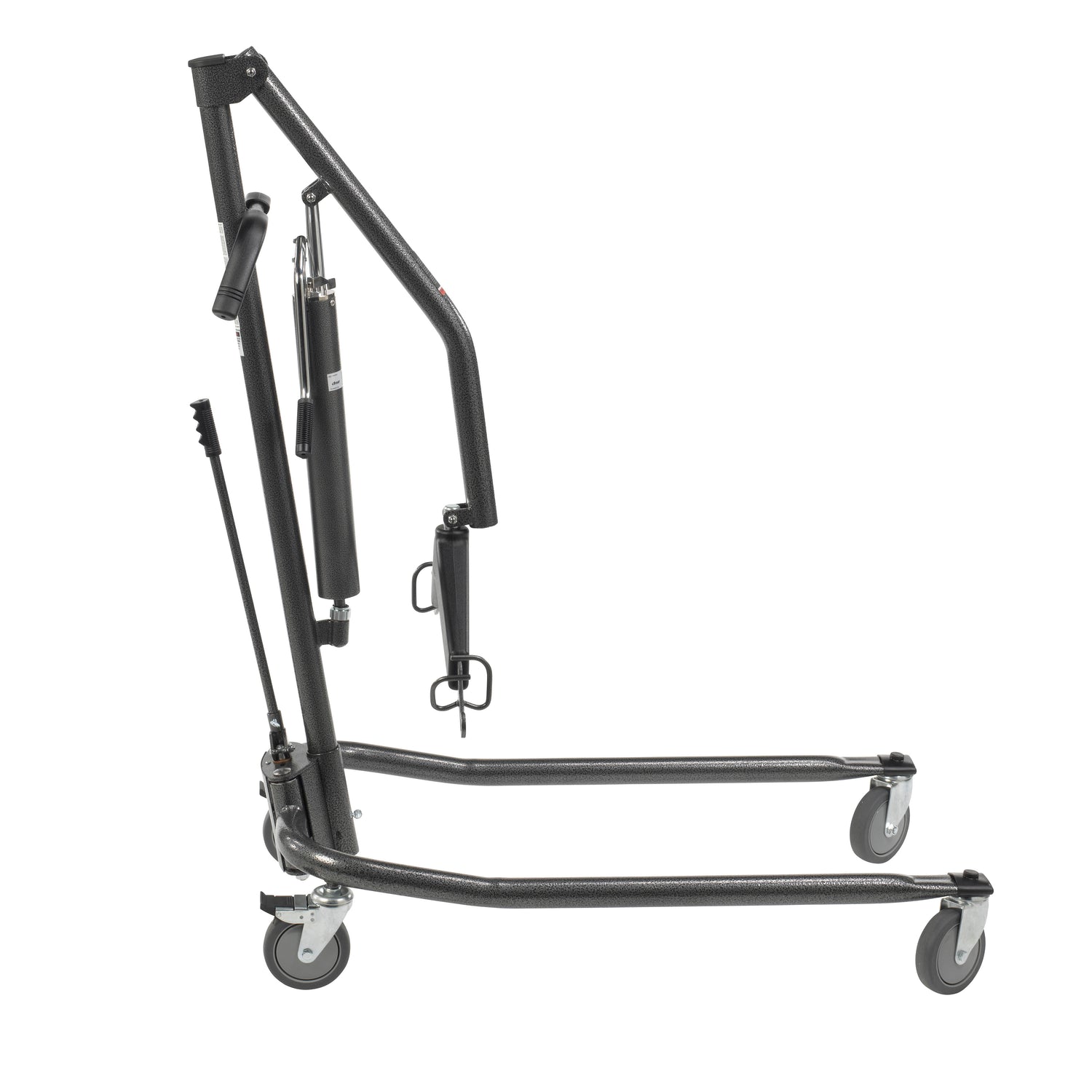 Hydraulic Patient Lift with Six Point Cradle, 5" Casters, Silver Vein - BeHope