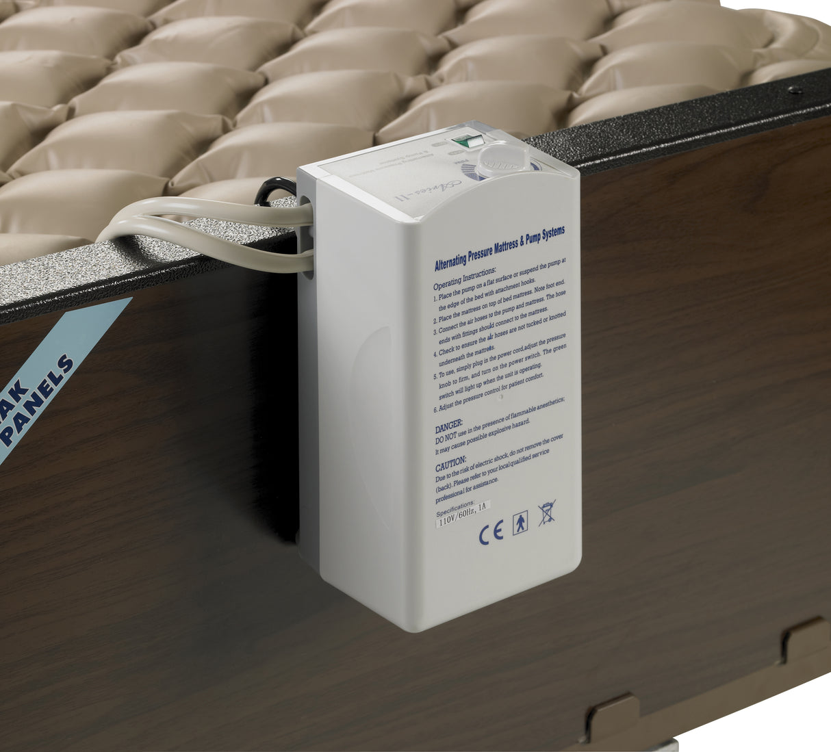 Med Aire Alternating Pressure Pump and Pad System, Variable Pressure - BeHope