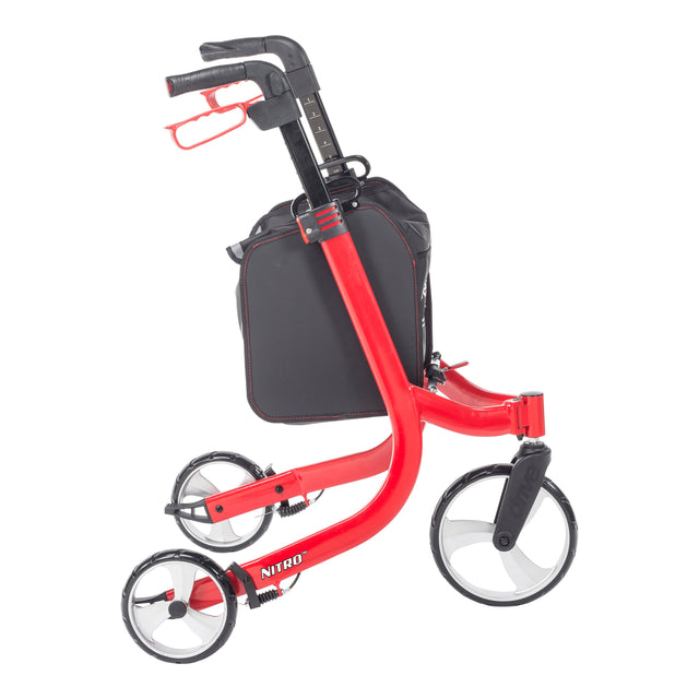 Nitro Euro Style 3-wheel Rollator Rolling Walker - BeHope