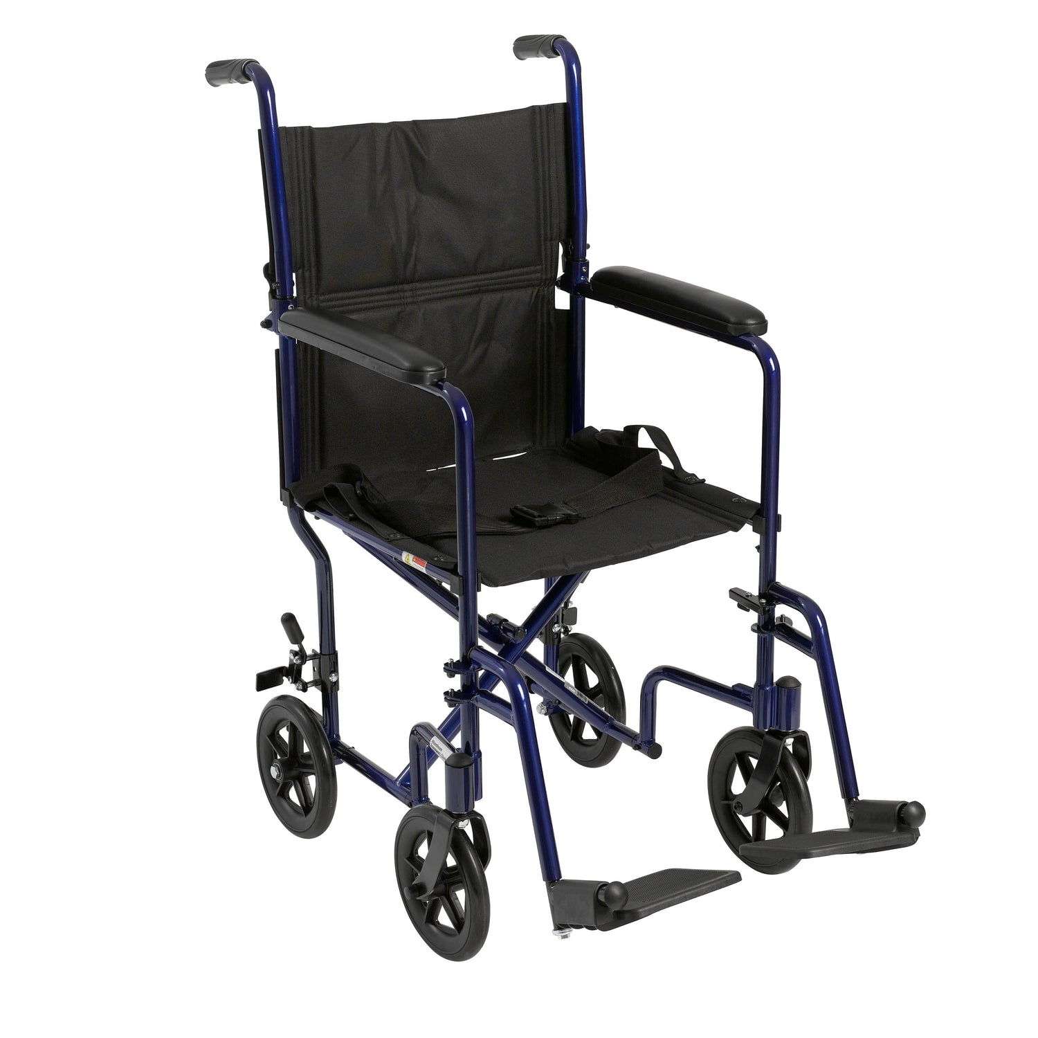 Lightweight Transport Wheelchair, 19" Seat, Blue - Behope - ATC19-BL