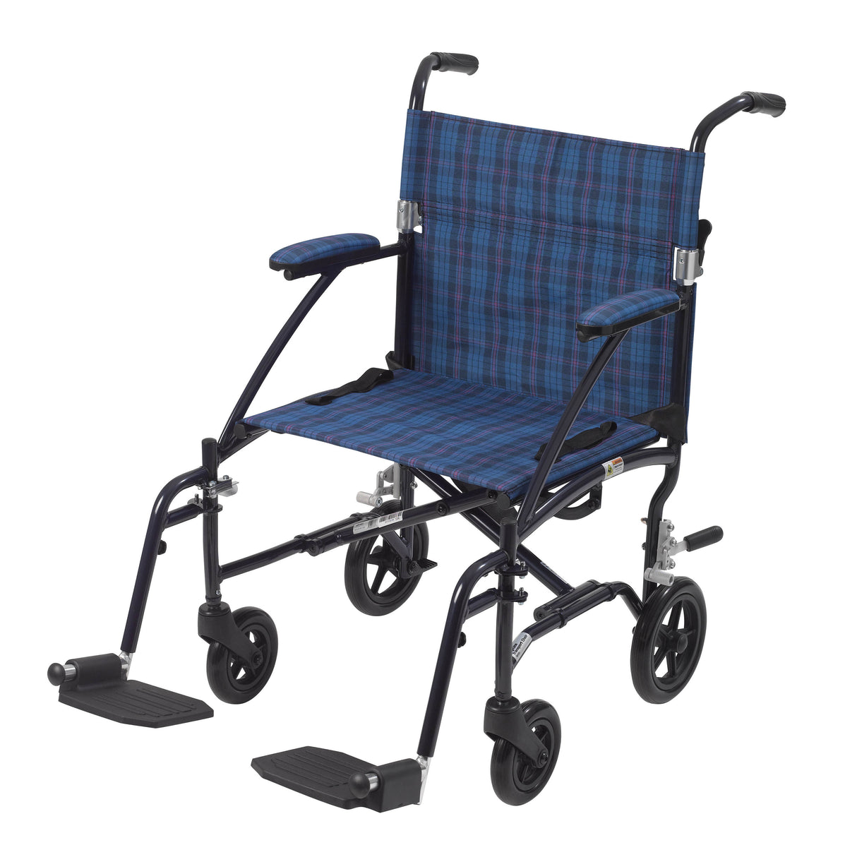 Fly Lite Ultra Lightweight Transport Wheelchair, Blue - Behope - DFL19-BL
