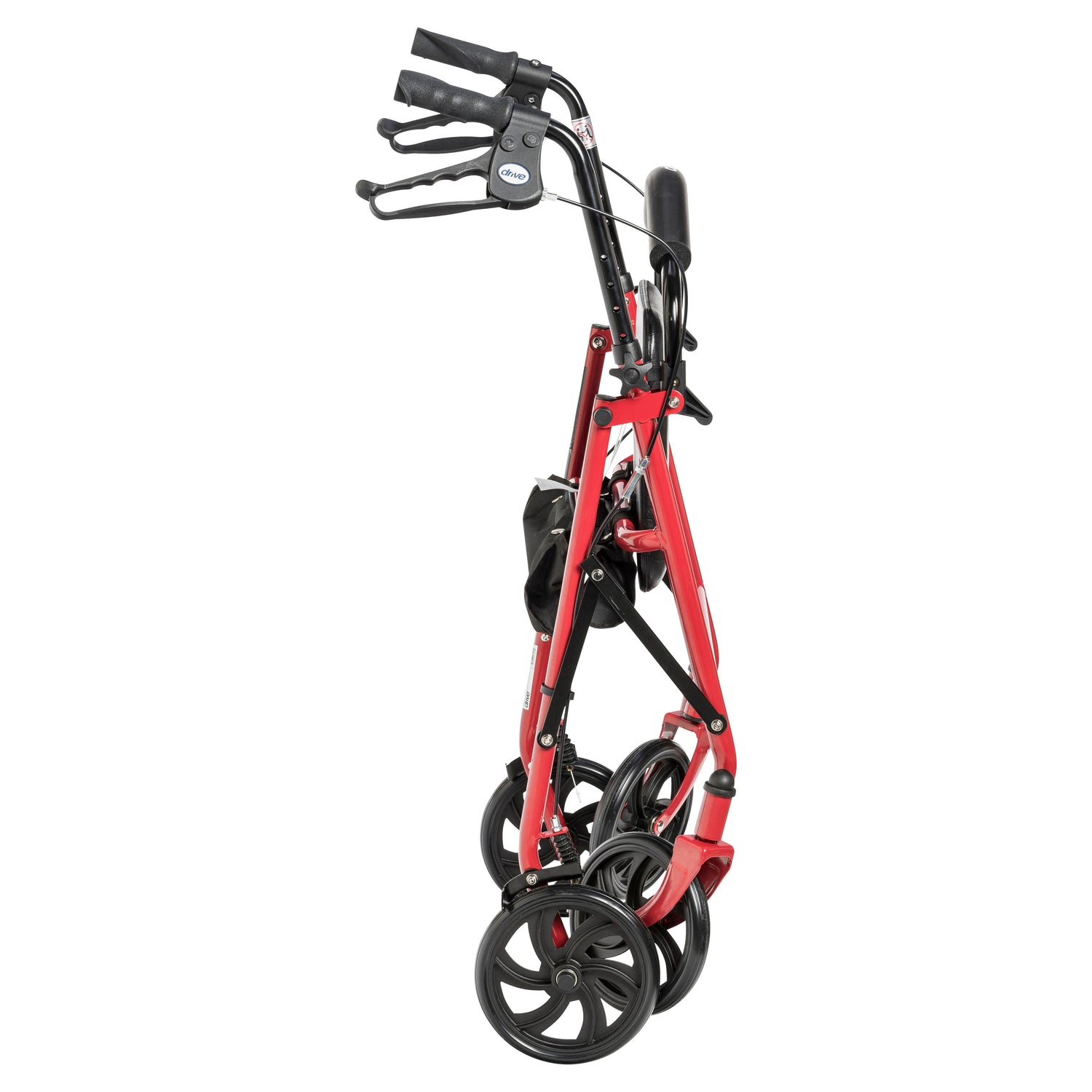 Four Wheel Rollator Rolling Walker with Fold Up Removable Back Support - BeHope