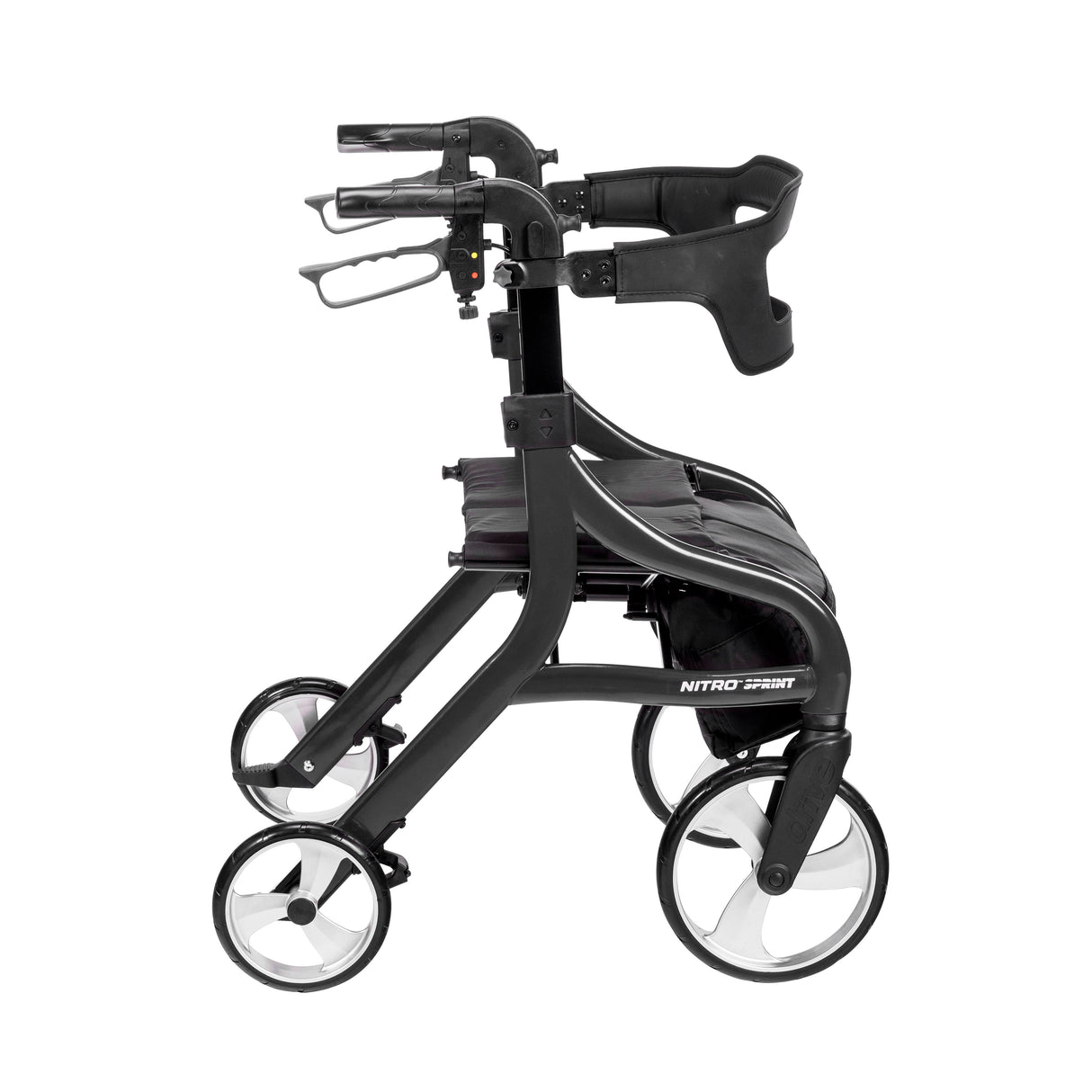 Nitro Sprint Rollator Rolling Walker, Hemi Height - BeHope