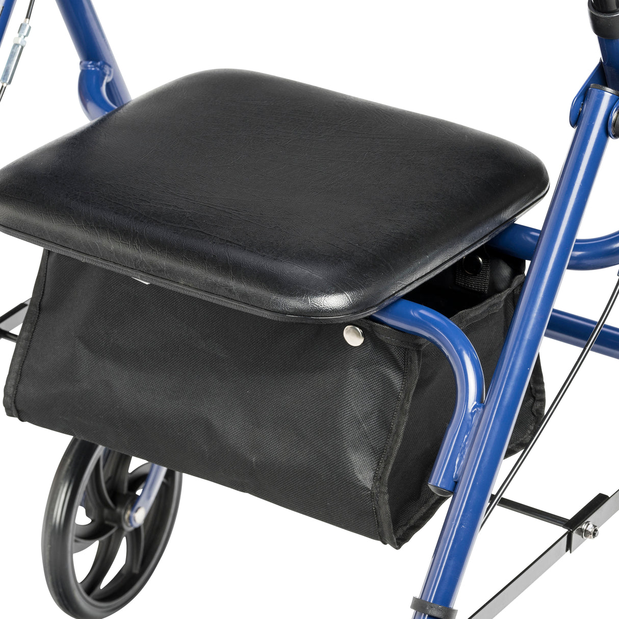 Four Wheel Rollator Rolling Walker with Fold Up Removable Back Support - BeHope