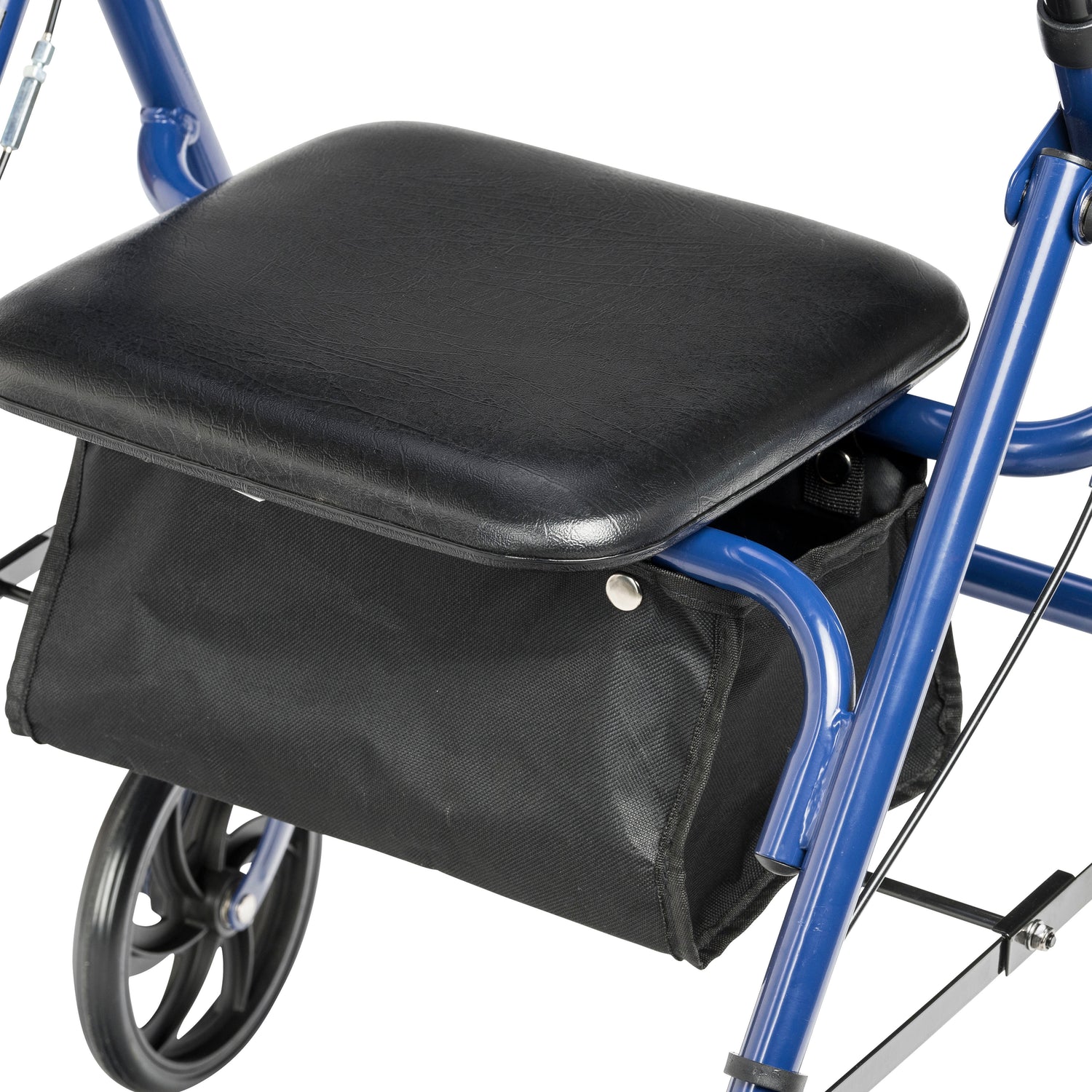 Four Wheel Rollator Rolling Walker with Fold Up Removable Back Support - BeHope