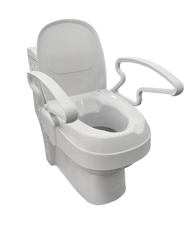 Siège de toilette surélevé avec accoudoirs 2″/4″/6″