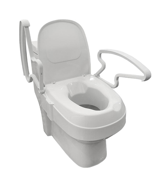 Siège de toilette surélevé avec accoudoirs 2″/4″/6″
