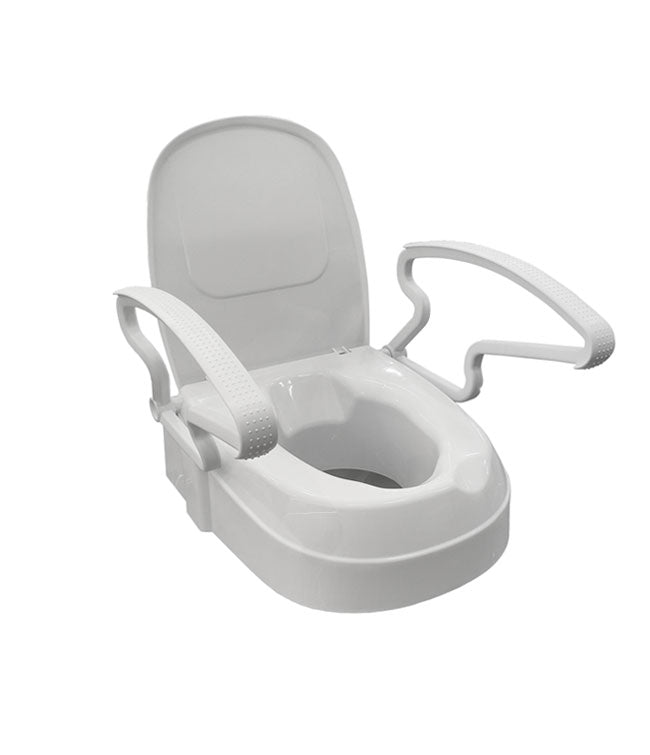 Siège de toilette surélevé avec accoudoirs 2″/4″/6″