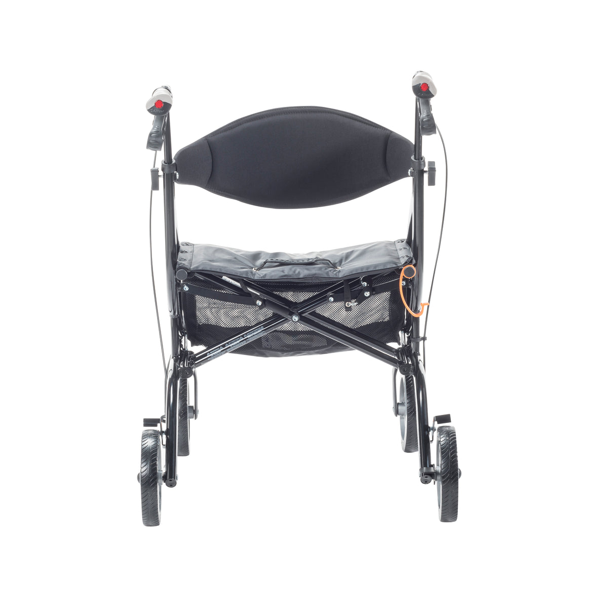 eXcursion XWD Heavy Duty Rollator Rolling Walker, Pearl Black - BeHope