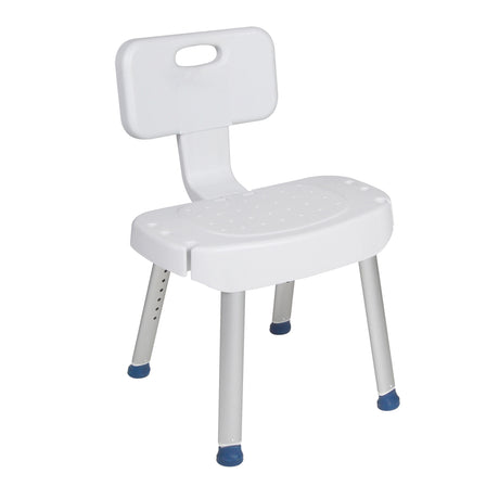 Bathroom Safety Shower Chair with Folding Back - BeHope