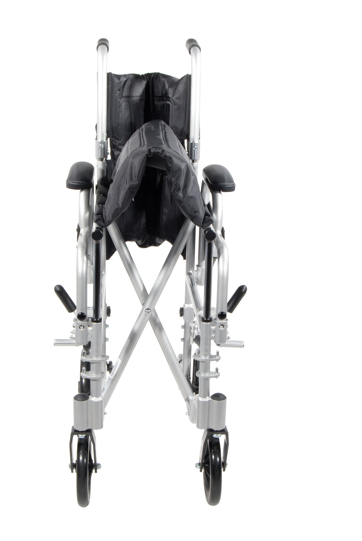 Poly Fly Light Weight Transport Chair Wheelchair with Swing away Footrests, 18" Seat - BeHope